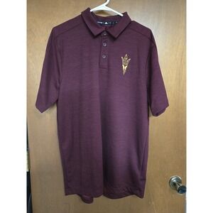 adidas Arizona State Sun Devils Maroon Polo Shirt Size L